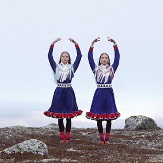 Nordic Museum dancers on a mountain top